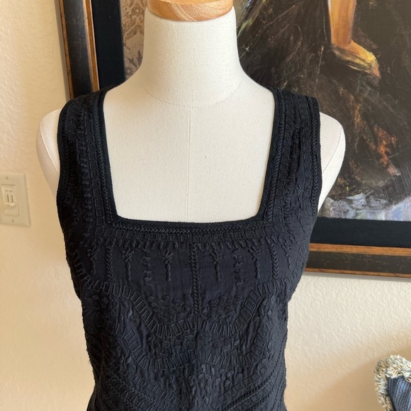Like New Kobi Halperin Black Embroidered Tank Size S - Picture 2 of 6